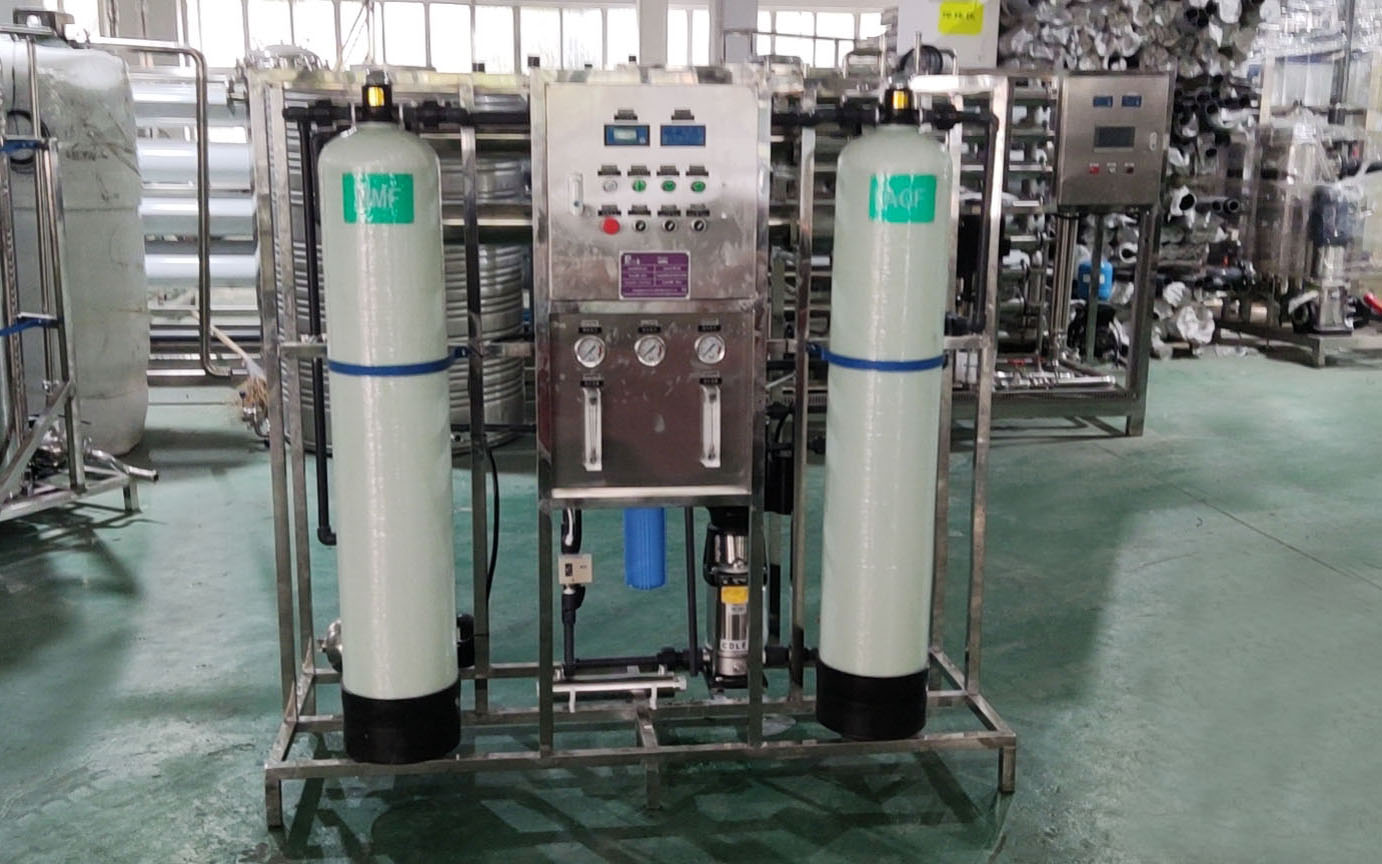 0.5T water treatment, barrel brush machine packaging to Chile